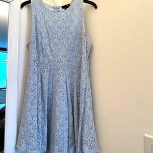 Aqua blue lace dress